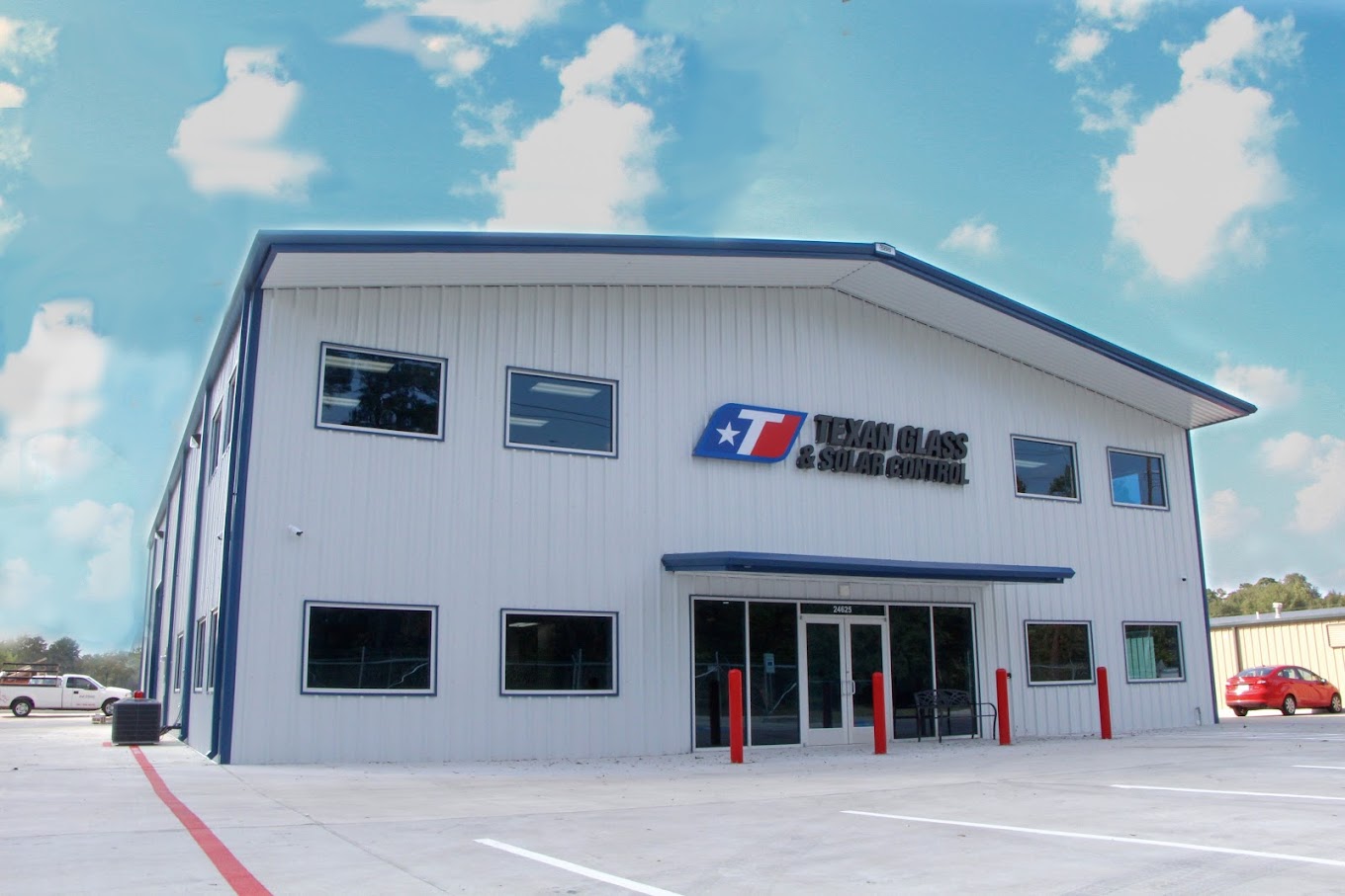 Auto glass technician replacing a windshield in Donna, Texas